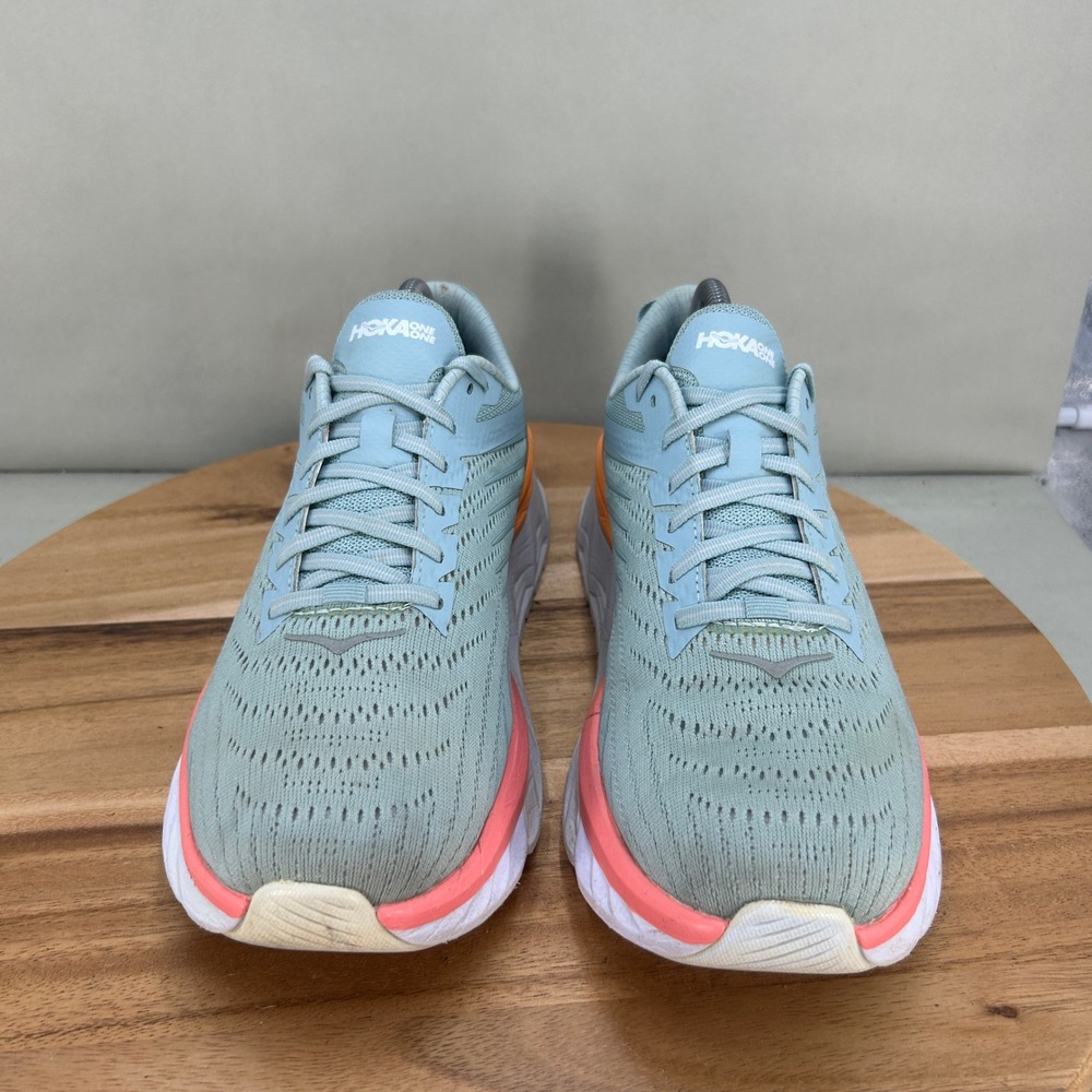 Hoka One One Arahi 4 Womens Running Shoes Blue Pink Orange 1106474 BHLR Size 11 - Picture 2 of 9